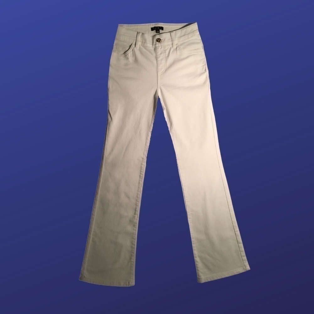 IMAN GLOBAL CHIC Illusion Denim Pull-on Jeans, WHITE, Size 4/28”W x 30”L, NWT